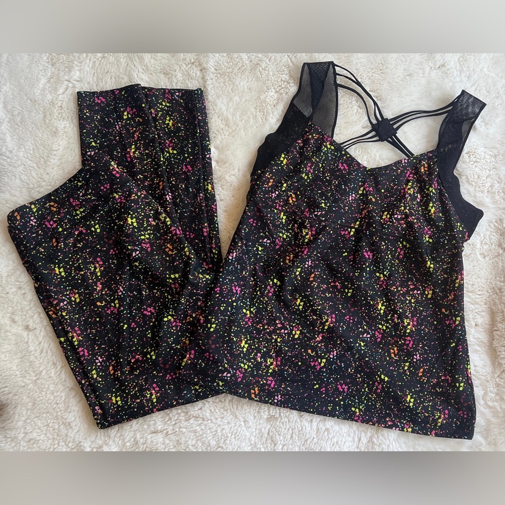 BEBE Sport workout Set leggings| Top size M/L